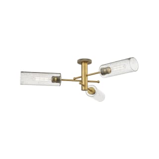 A thumbnail of the Innovations Lighting 434-3F-11-40 Crown Point Flush Brushed Brass / Seedy