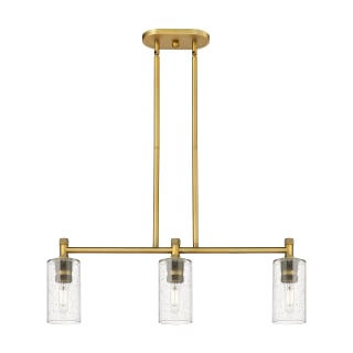 A thumbnail of the Innovations Lighting 434-3I-10-31 Crown Point Linear Brushed Brass / Seedy