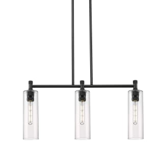 A thumbnail of the Innovations Lighting 434-3I-15-31 Crown Point Linear Matte Black / Clear