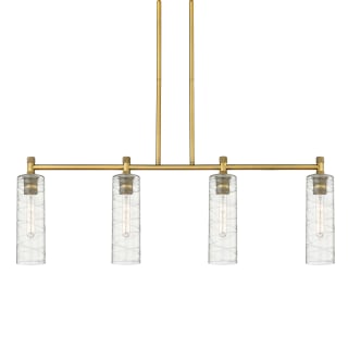 A thumbnail of the Innovations Lighting 434-4I-15-44 Crown Point Linear Brushed Brass / Deco Swirl