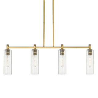 A thumbnail of the Innovations Lighting 434-4I-15-44 Crown Point Linear Brushed Brass / Seedy