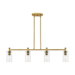 A thumbnail of the Innovations Lighting 434-4I-10-44 Crown Point Linear Brushed Brass / Clear