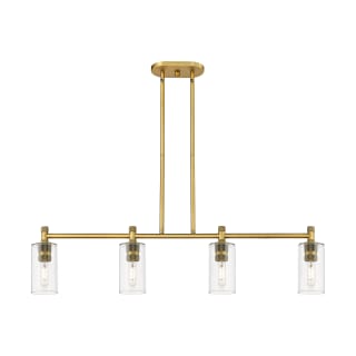 A thumbnail of the Innovations Lighting 434-4I-10-44 Crown Point Linear Brushed Brass / Clear
