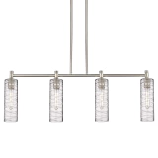 A thumbnail of the Innovations Lighting 434-4I-15-44 Crown Point Linear Satin Nickel / Deco Swirl