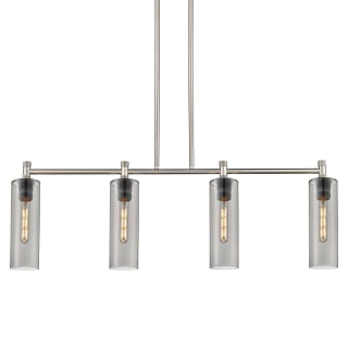 A thumbnail of the Innovations Lighting 434-4I-15-44 Crown Point Linear Satin Nickel / Plated Smoke