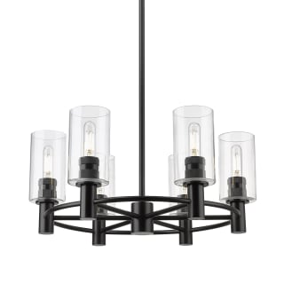 A thumbnail of the Innovations Lighting 434-6CR-10-24 Crown Point Chandelier Matte Black / Clear
