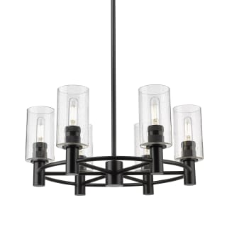 A thumbnail of the Innovations Lighting 434-6CR-10-24 Crown Point Chandelier Matte Black / Seedy