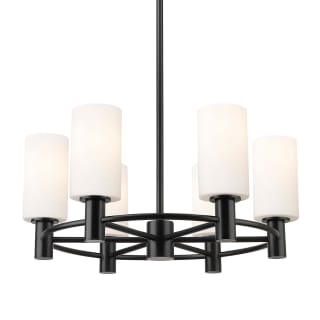 A thumbnail of the Innovations Lighting 434-6CR-11-24 Crown Point Chandelier Matte Black
