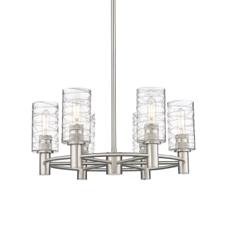 A thumbnail of the Innovations Lighting 434-6CR-10-24 Crown Point Chandelier Satin Nickel / Deco Swirl