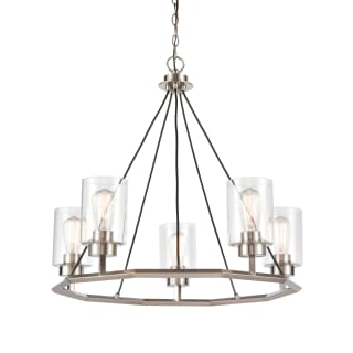 A thumbnail of the Innovations Lighting 441-5CH-27-29 Mila Chandelier Black Satin Nickel / Clear