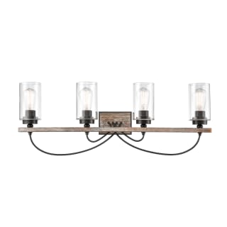 A thumbnail of the Innovations Lighting 442-4W-11-35 Paladin Vanity Matte Black / Clear