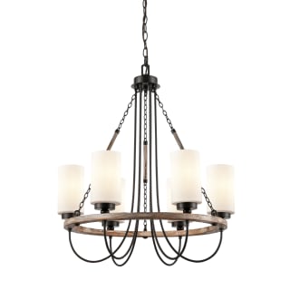 A thumbnail of the Innovations Lighting 442-6CR-29-25 Paladin Chandelier Matte Black / White