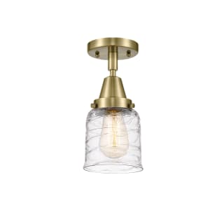 A thumbnail of the Innovations Lighting 447-1C-10-5 Bell Semi-Flush Antique Brass / Deco Swirl