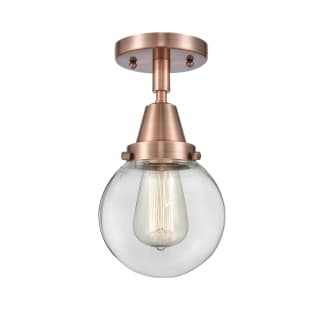 A thumbnail of the Innovations Lighting 447-1C-11-6 Beacon Semi-Flush Antique Copper / Clear