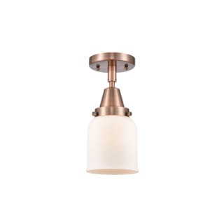 A thumbnail of the Innovations Lighting 447-1C-10-5 Bell Semi-Flush Antique Copper / Matte White