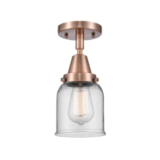 A thumbnail of the Innovations Lighting 447-1C-10-5 Bell Semi-Flush Antique Copper / Clear