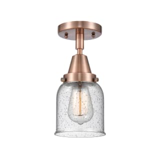 A thumbnail of the Innovations Lighting 447-1C-10-5 Bell Semi-Flush Antique Copper / Seedy