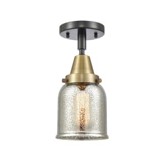 A thumbnail of the Innovations Lighting 447-1C-13-5 Bell Semi-Flush Black Antique Brass / Silver Plated Mercury