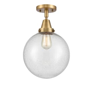 A thumbnail of the Innovations Lighting 447-1C-13-10 Beacon Semi-Flush Brushed Brass / Seedy