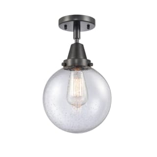 A thumbnail of the Innovations Lighting 447-1C-13-8 Beacon Semi-Flush Matte Black / Seedy