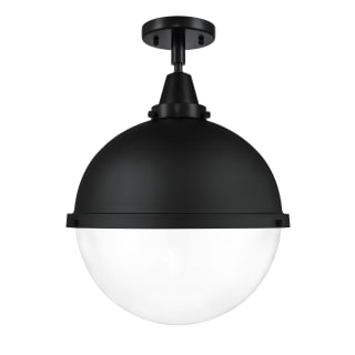 A thumbnail of the Innovations Lighting 447-1C-18-13 Hampden Semi-Flush Matte Black / Clear