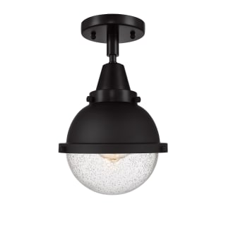 A thumbnail of the Innovations Lighting 447-1C-11-7 Hampden Semi-Flush Matte Black / Seedy