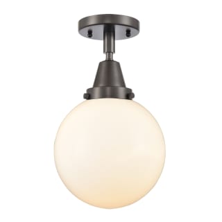 A thumbnail of the Innovations Lighting 447-1C-13-8 Beacon Semi-Flush Oil Rubbed Bronze / Matte White
