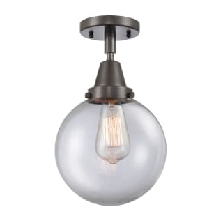 A thumbnail of the Innovations Lighting 447-1C-13-8 Beacon Semi-Flush Oil Rubbed Bronze / Clear