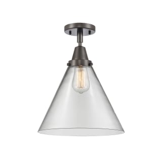 A thumbnail of the Innovations Lighting 447-1C-16-12-L Cone Semi-Flush Oil Rubbed Bronze / Clear