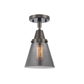 A thumbnail of the Innovations Lighting 447-1C-10-6 Cone Semi-Flush Oil Rubbed Bronze / Plated Smoke