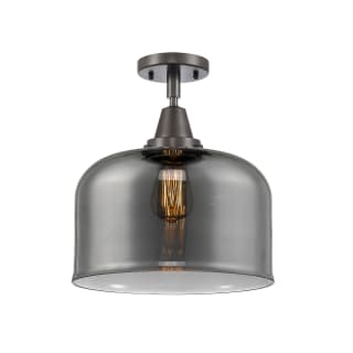 A thumbnail of the Innovations Lighting 447-1C-13-12-L Bell Semi-Flush Oil Rubbed Bronze / Plated Smoke