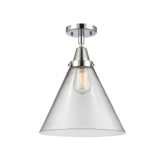 A thumbnail of the Innovations Lighting 447-1C-16-12-L Cone Semi-Flush Polished Chrome / Clear