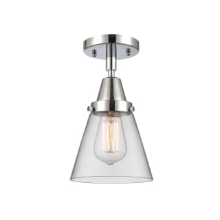 A thumbnail of the Innovations Lighting 447-1C-10-6 Cone Semi-Flush Polished Chrome / Clear