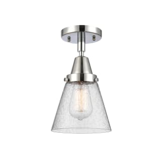 A thumbnail of the Innovations Lighting 447-1C-10-6 Cone Semi-Flush Polished Chrome / Seedy