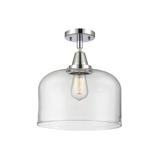 A thumbnail of the Innovations Lighting 447-1C-13-12-L Bell Semi-Flush Polished Chrome / Clear