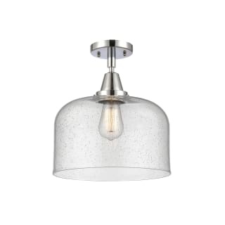 A thumbnail of the Innovations Lighting 447-1C-13-12-L Bell Semi-Flush Polished Chrome / Seedy