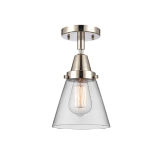 A thumbnail of the Innovations Lighting 447-1C-10-6 Cone Semi-Flush Polished Nickel / Clear