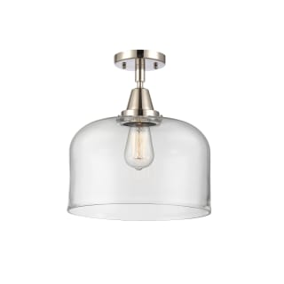 A thumbnail of the Innovations Lighting 447-1C-13-12-L Bell Semi-Flush Polished Nickel / Clear