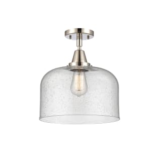 A thumbnail of the Innovations Lighting 447-1C-13-12-L Bell Semi-Flush Polished Nickel / Seedy