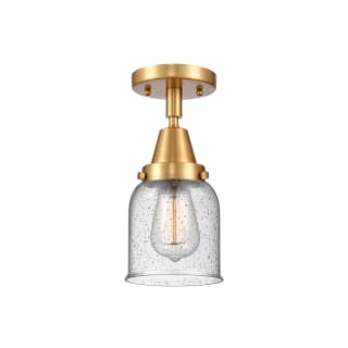 A thumbnail of the Innovations Lighting 447-1C-10-5 Bell Semi-Flush Satin Gold / Seedy