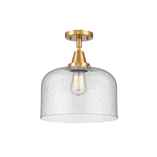 A thumbnail of the Innovations Lighting 447-1C-13-12-L Bell Semi-Flush Satin Gold / Seedy