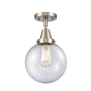 A thumbnail of the Innovations Lighting 447-1C-13-8 Beacon Semi-Flush Brushed Satin Nickel / Seedy