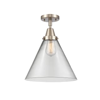 A thumbnail of the Innovations Lighting 447-1C-16-12-L Cone Semi-Flush Brushed Satin Nickel / Clear