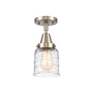 A thumbnail of the Innovations Lighting 447-1C-10-5 Bell Semi-Flush Brushed Satin Nickel / Deco Swirl