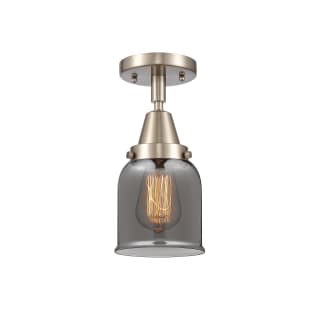 A thumbnail of the Innovations Lighting 447-1C-10-5 Bell Semi-Flush Brushed Satin Nickel / Plated Smoke