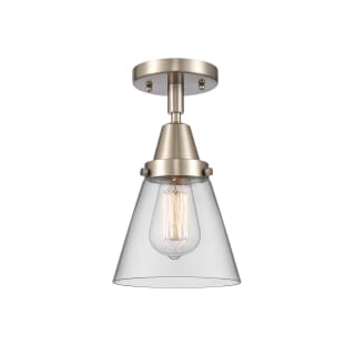 A thumbnail of the Innovations Lighting 447-1C-10-6 Cone Semi-Flush Brushed Satin Nickel / Clear