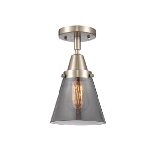 A thumbnail of the Innovations Lighting 447-1C-10-6 Cone Semi-Flush Brushed Satin Nickel / Plated Smoke