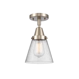 A thumbnail of the Innovations Lighting 447-1C-10-6 Cone Semi-Flush Brushed Satin Nickel / Seedy