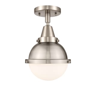 A thumbnail of the Innovations Lighting 447-1C-11-7 Hampden Semi-Flush Brushed Satin Nickel / Matte White