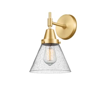 A thumbnail of the Innovations Lighting 447-1W-12-8 Cone Sconce Satin Gold / Seedy